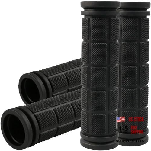 Bike Handlebar Grips 2 Pairs,Kids Non-Slip-Rubber Bicycle Handlebar Grips,