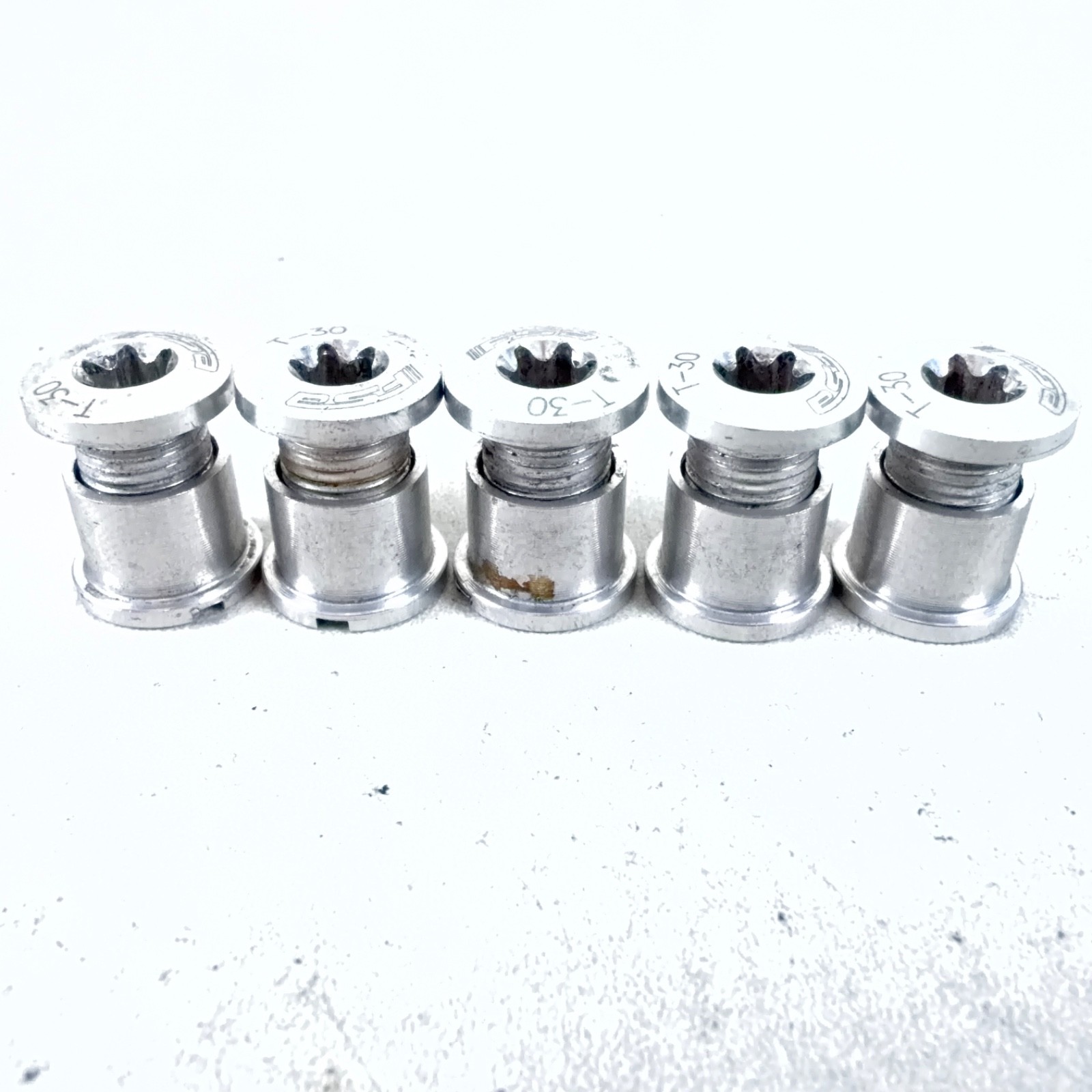 Set of Lightweight Alloy FSA Double Chainring Screws T-30 Alloy 10g