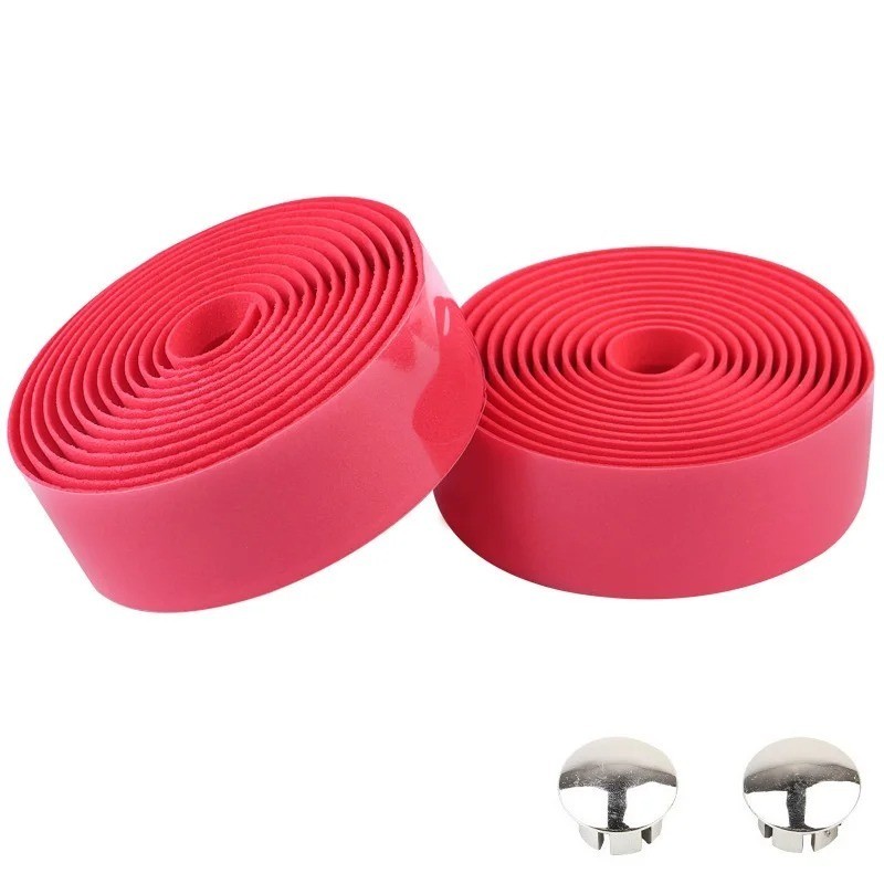 Road Bike Handlebar Tape Bicycle Cycling Bar Grip Tape Wraps Adhesive EVA Red