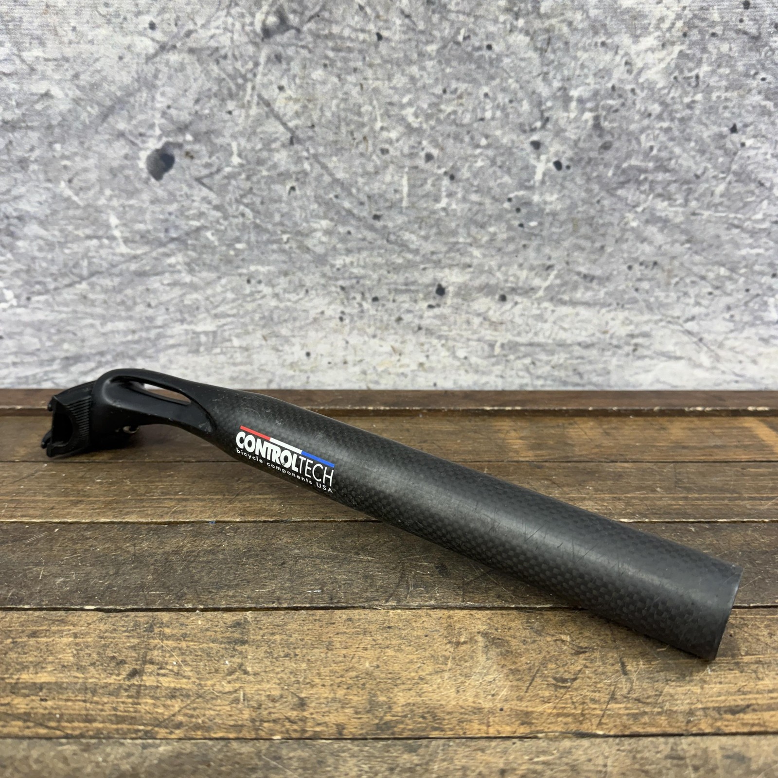 Control Tech Carbon Seatpost 31.6mm 13in Black USA Plain 225g Road MTB Bike