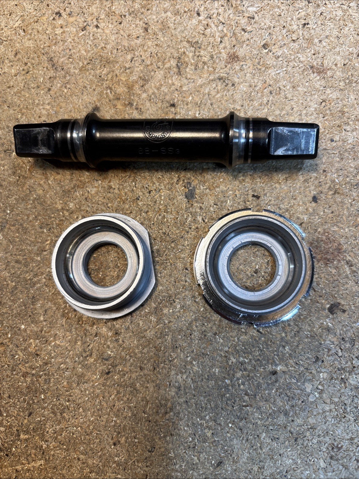 Vintage Campagnolo Record Bottom Bracket English Thread 114mm – No Bearings