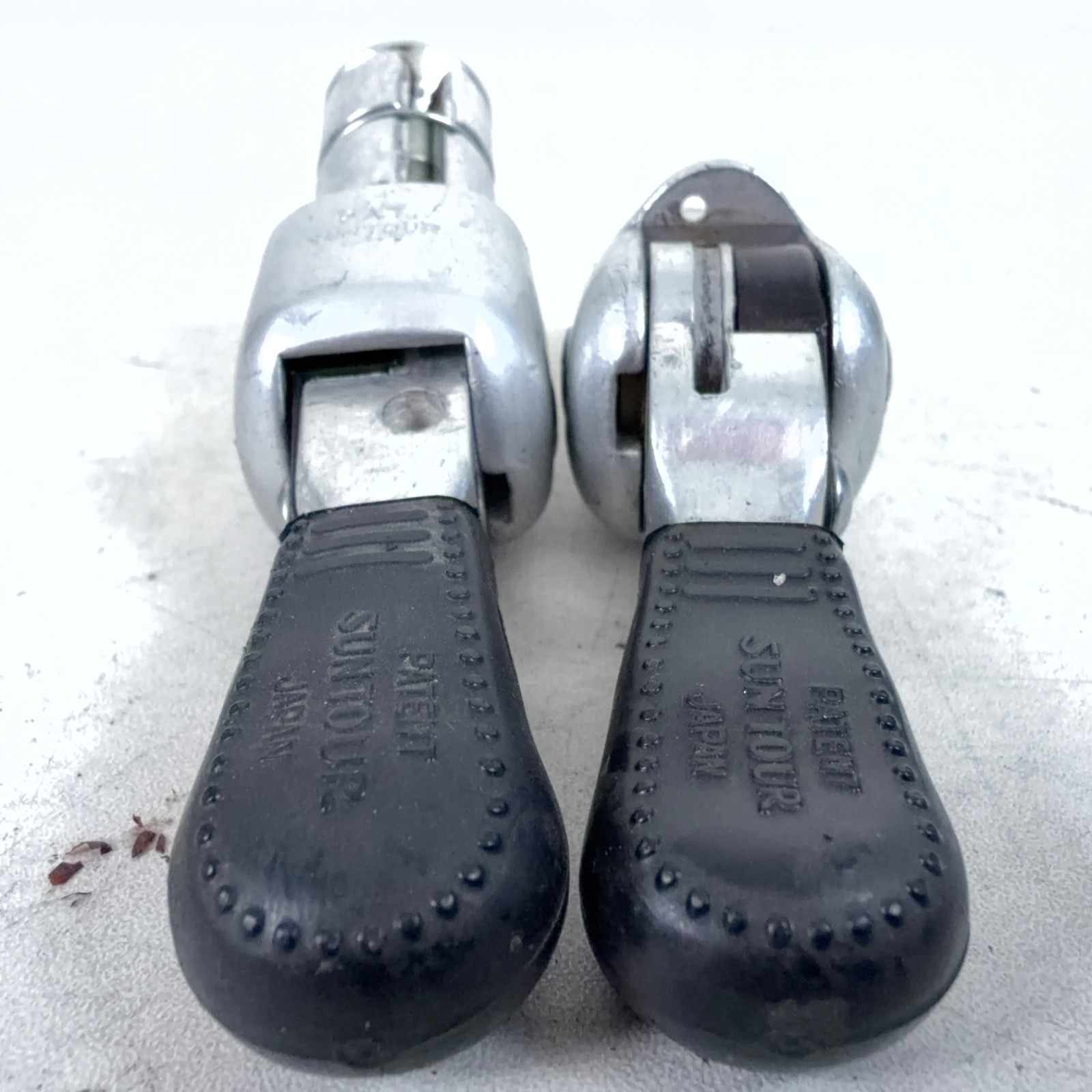 Vintage SunTour Bar End Shifters Barcon Friction Levers Rubber Grips Japan