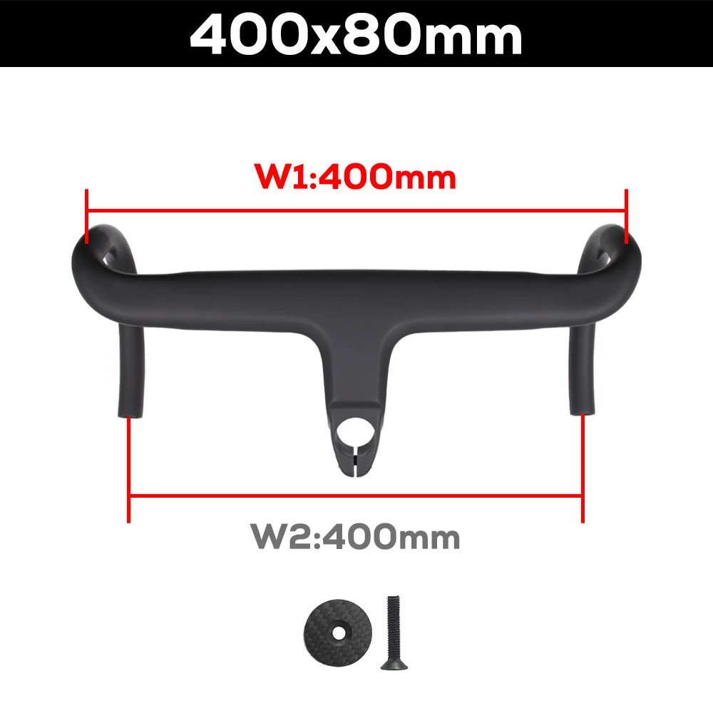 Road Bike Full Carbon Integrated CockpitHandlebar 28.6mm -10° 380-440*90-110mm