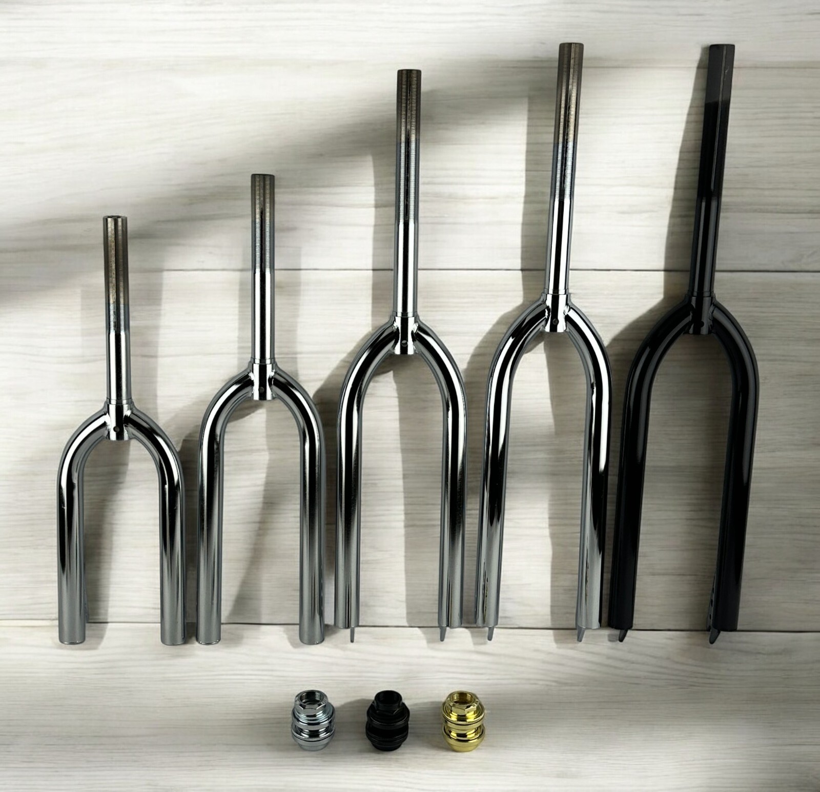 BMX Cruiser Old School Bike Tube FORK 1″ Threaded 16″ 20″ 24″ 26″ Bicycle Wheels