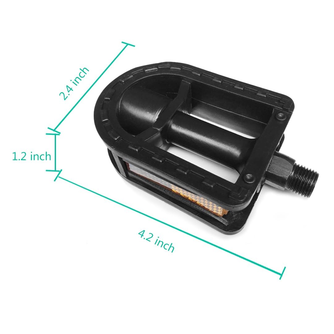 N3od3er Upgraded Kids Bike Pedals 1/2 Inch 1 Pair Kids Spindle Pedals Resin f…