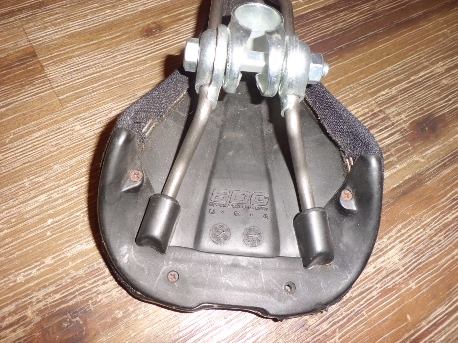 Vintage SDG Bel-Air Bicycle Seat Black.