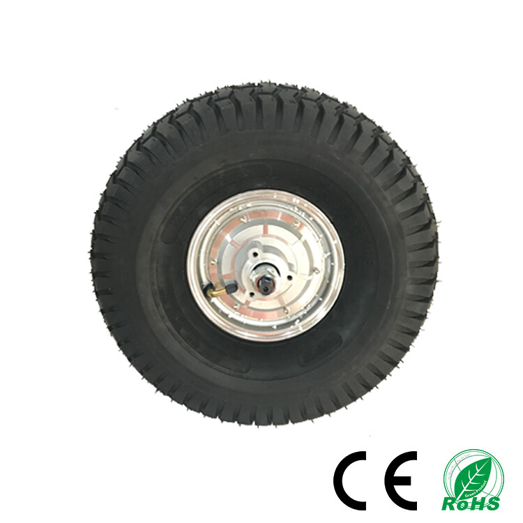 500W Single Shaft Double Shaft DC Brushless Golf Cart Hub Motor Wheel for Sales