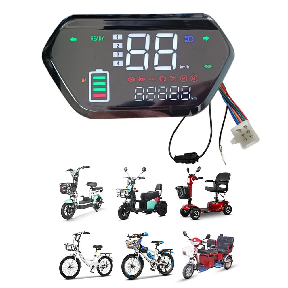 48V 60V 72V Ebike LCD Display Speed Control Panel For Electric Scooter Bicycle