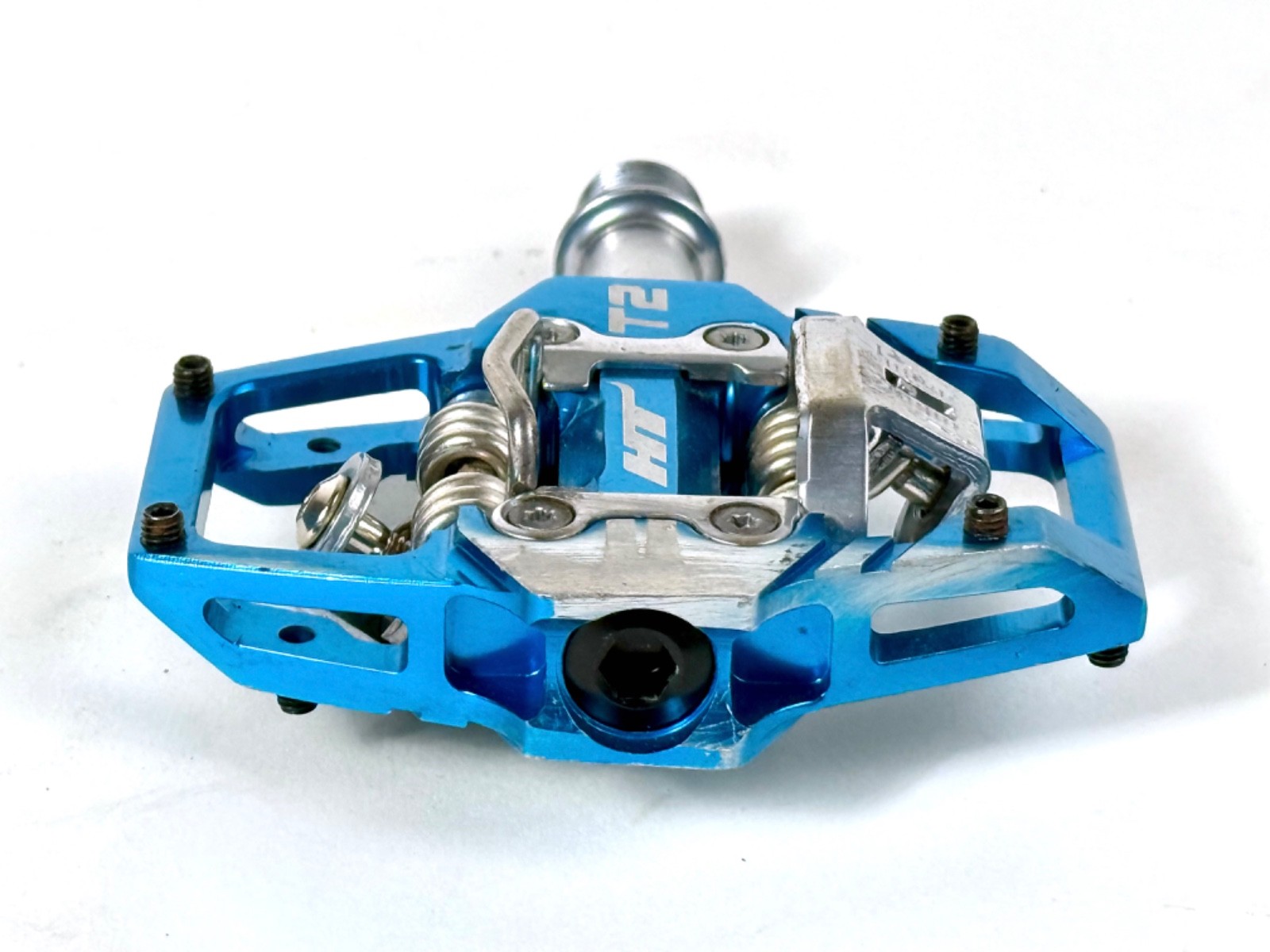 HT Components T2 Enduro Race Mountain Bike CrMo Clipless Pedals + new cleats MTB