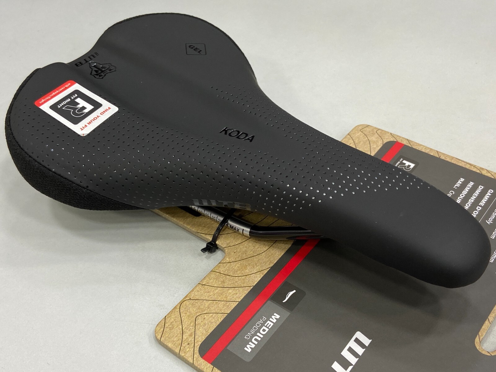 WTB Koda Wide Cromoly Rail Medium Padding 150x255mm Saddle (Black)