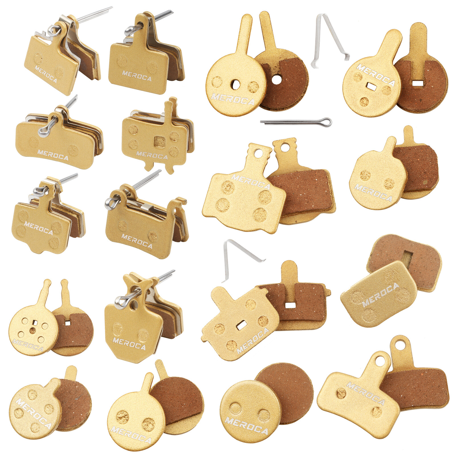 4 Pair Mountain Bike Disc Brake Pads Bicycle Copper Pads For Shimano SRAM Hayes