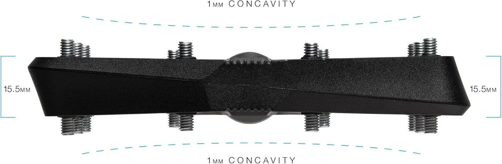 Stamp Flat MTB Pedals – Size-Specific, Lightweight, Versatile, Durable Bike Peda