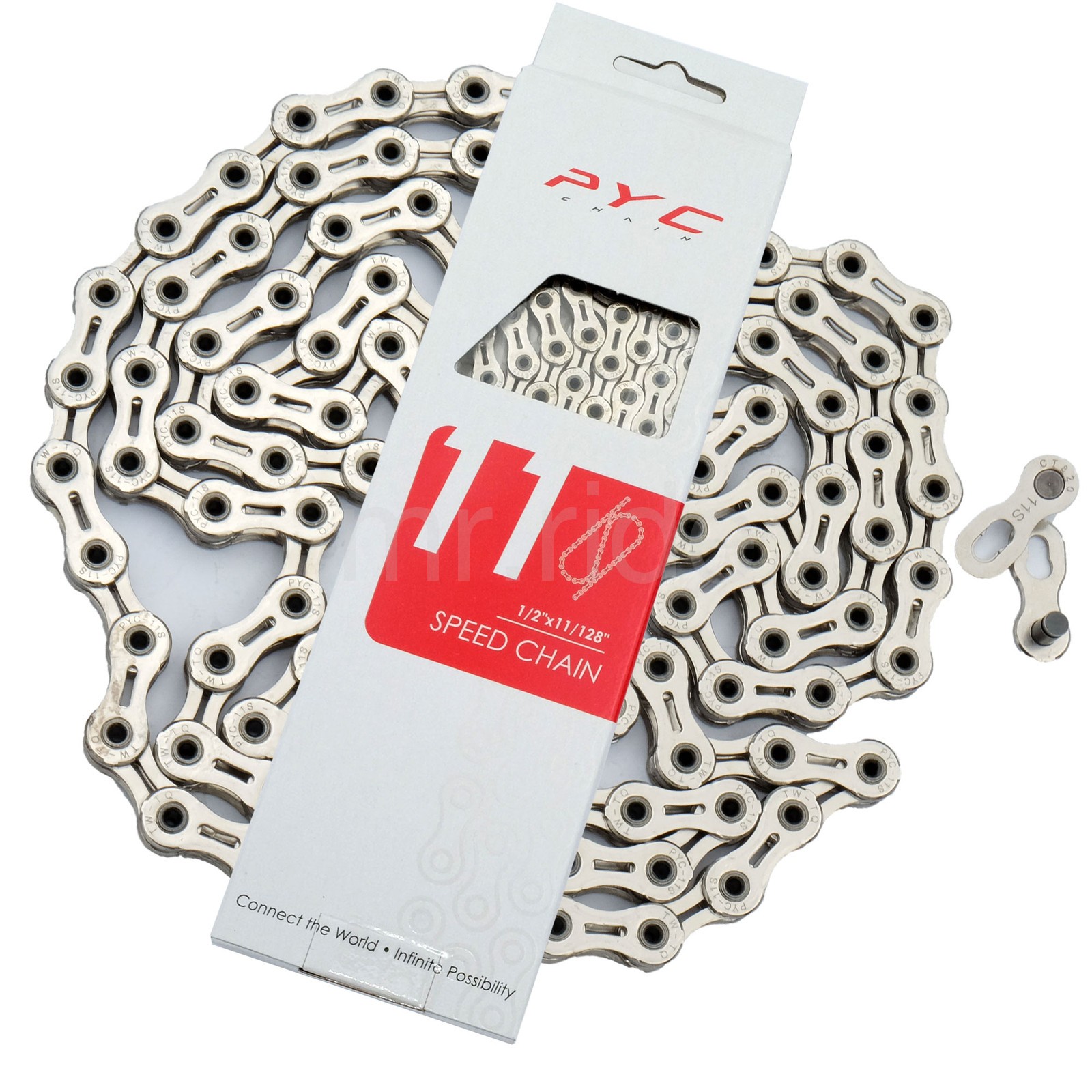 PYC 238g Ultra Light P1101 11-Speed 116L Bike Chain Silver fit Shimano,Sram