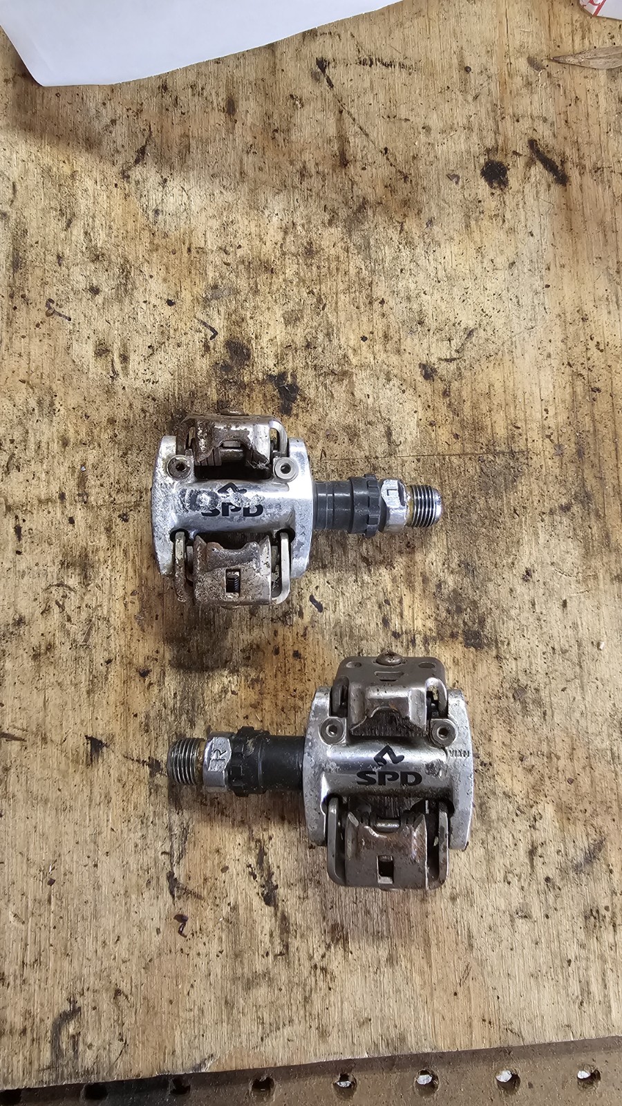 VINTAGE SHIMANO XTR PD- M858 SPD CLIPLESS MOUNTAIN BIKE PEDALS – NO CLEATS