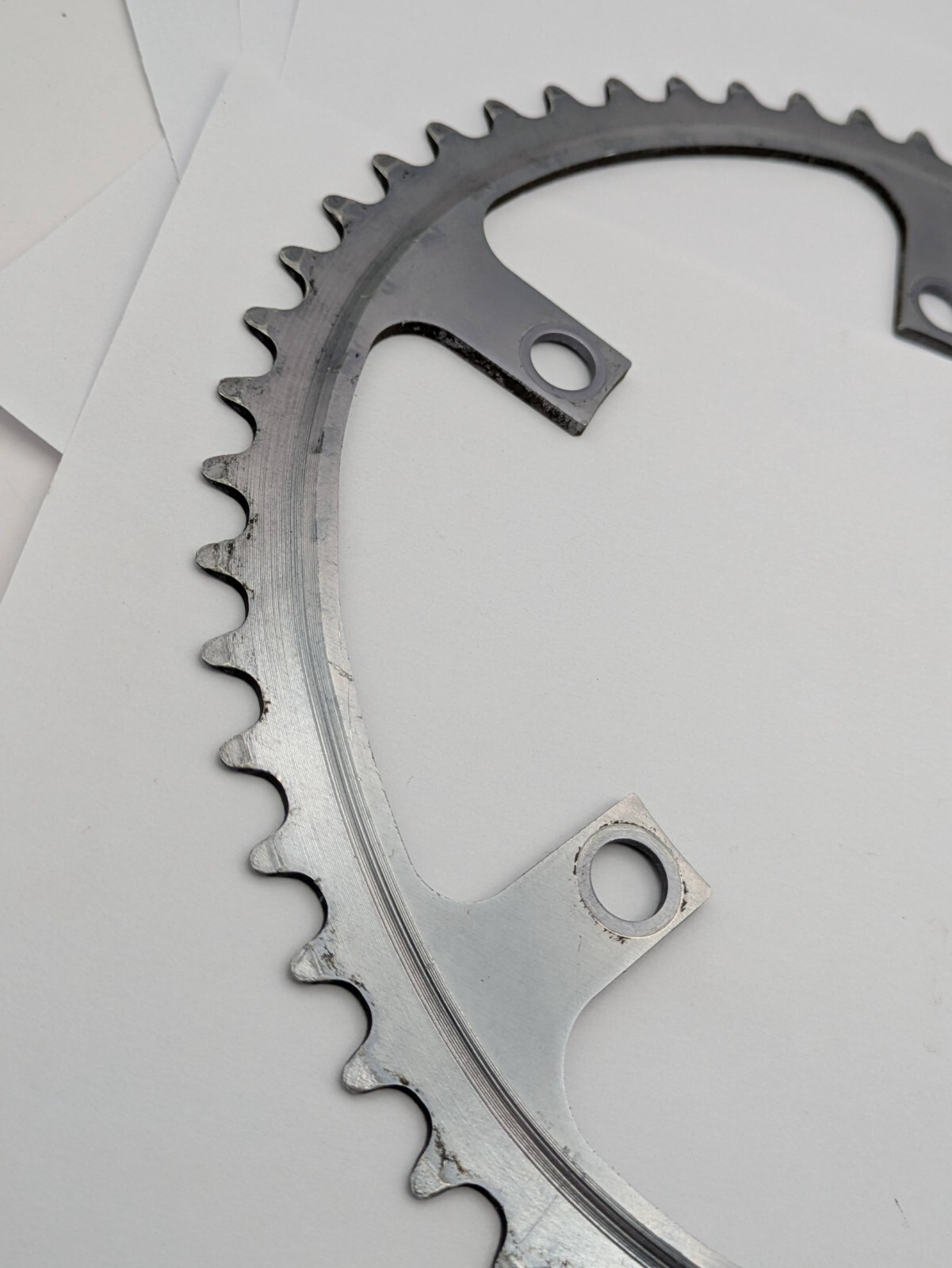 SR SAKAE 52 TOOTH 52T CHAINRING 130MM BCD SILVER 5-ARM ALUMINUM OVAL-TECH 214
