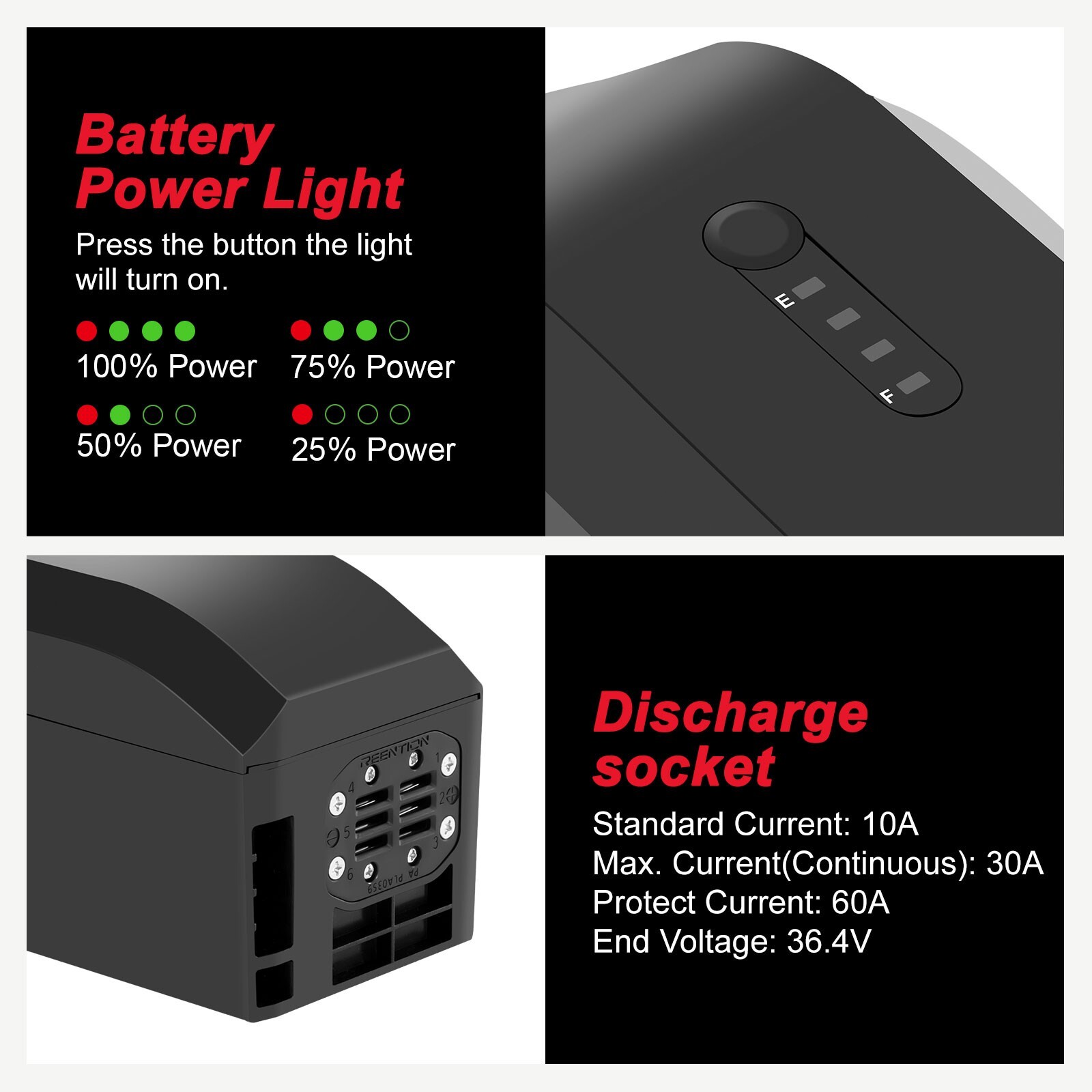 Himiway Cruiser Battery 48V 17.5Ah for D3 and D3 ST Ebike Battery Replacement