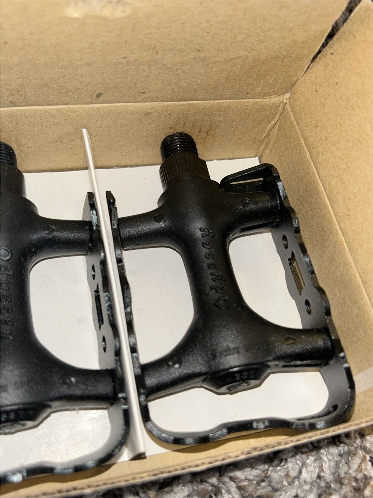 Odyssey Svelte Sport Pedals 9/16 Black Old Mid School BMX MTB Fixie Fixed Gear