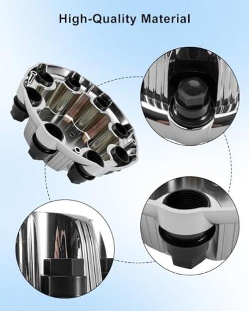 4PCS Glossy Silver Chrome Wheel Center Caps Fit for GMC Sierra Bright silver