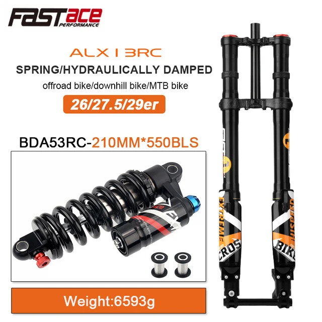 Electric Dirt Bike Fork 26/27.5/29 Inch Hydraulic Suspension Inverted Forks