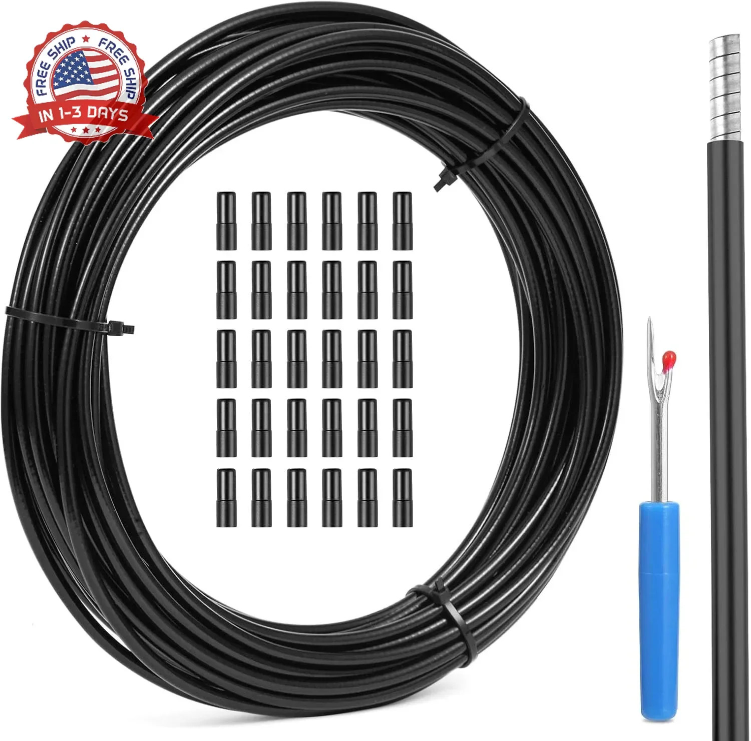 Brake Cable Housing, 5mm x 50ft Bicycle/Bike Lined Brake Cable Housing,Bicycle B