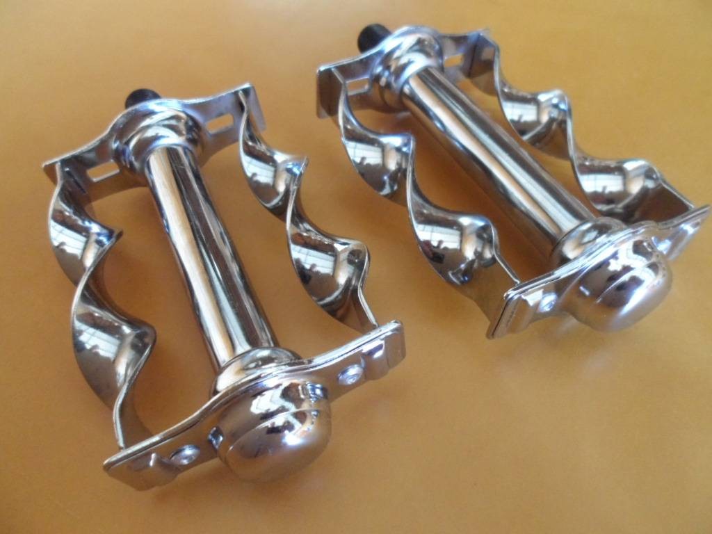 Deluxe Flat Twisted Lowrider Bicycle Chrome Pedals 1/2″ Cruiser Bike 20″-26″