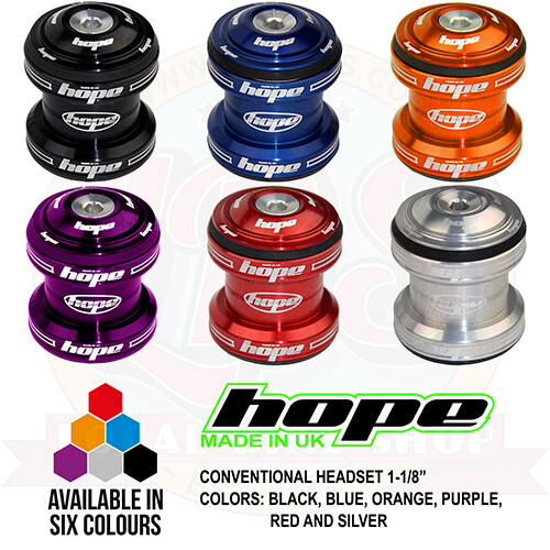 Hope Conventional Headset 1-1/8″ MTB XC AM Enduro DJ – All Colors – Brand New