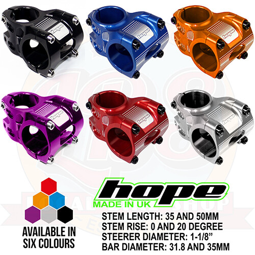 Hope AM Stem 1-1/8″ Steerer – All colors and options – Brand New