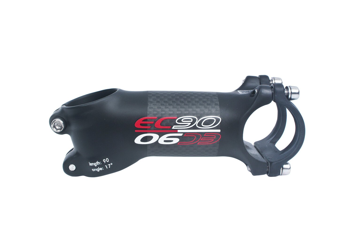 EC90 Road MTB 29ER eBike Bicycle Carbon-Coated Stem 17D 17-Degree 31.8MM 90MM