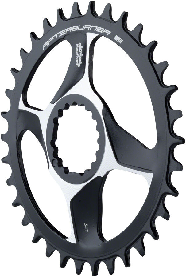 FSA Afterburner Chainring 34t Direct Mount Megatooth 11-Speed Aluminum Black