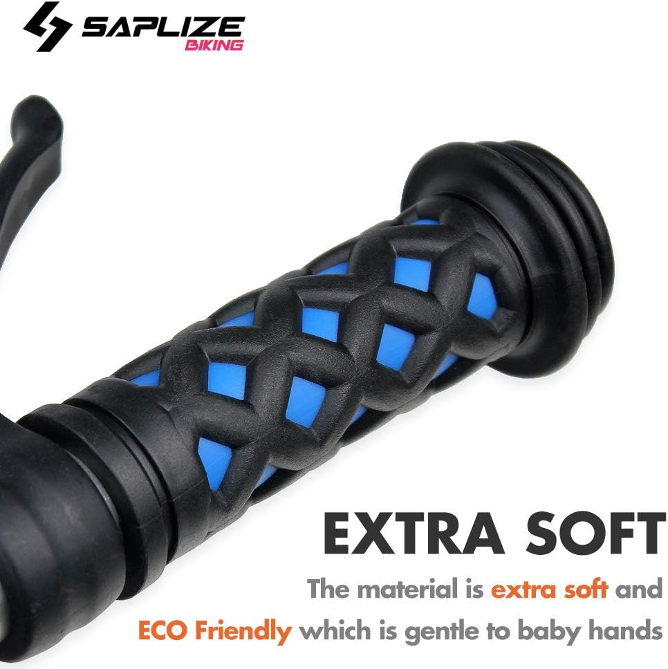 SAPLIZE Kids Bike Handlebar Grips, Shorter Length(4.13″), for Kids Girls Boys Bi