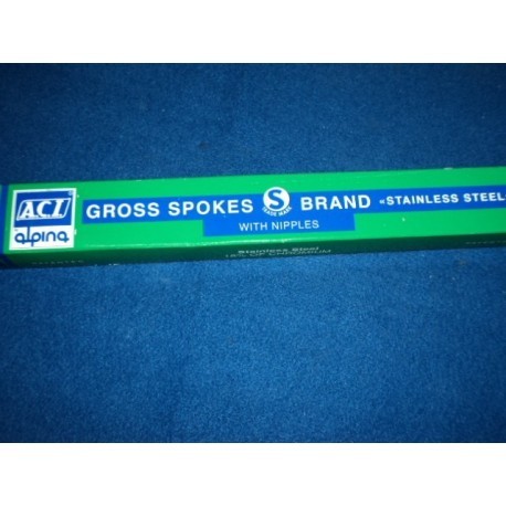 STAINLESS STEEL SPOKES 278 x 2/1.7/2 A.C.I ALPINE