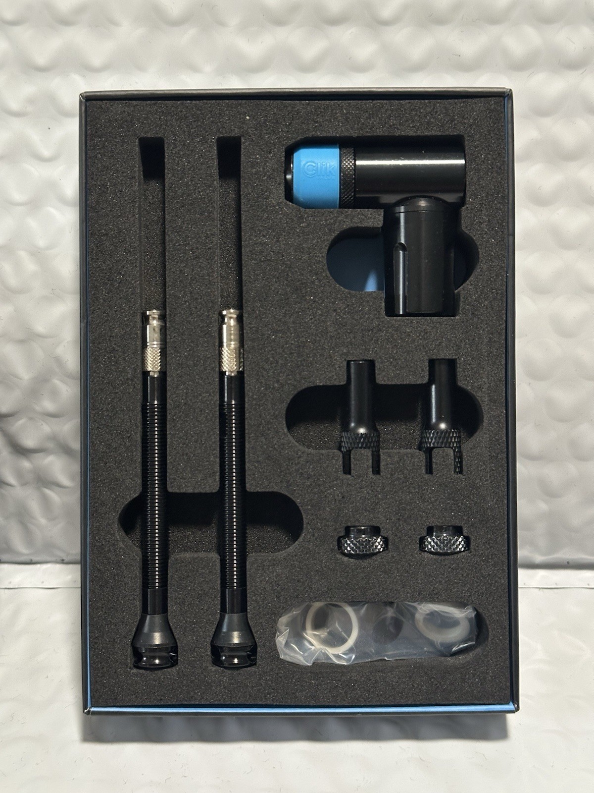 Clik Valve TUBELESS VALVE & PUMP HEAD KIT PREMIUM Edition 60mm Valve Long