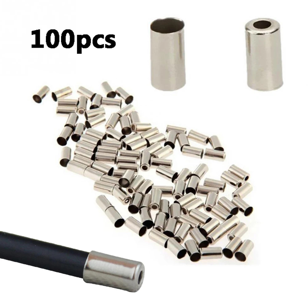 100pcs 5mm Bicycle Brake Cable Housing Ferrule End Caps MTB Road Cord End Covers