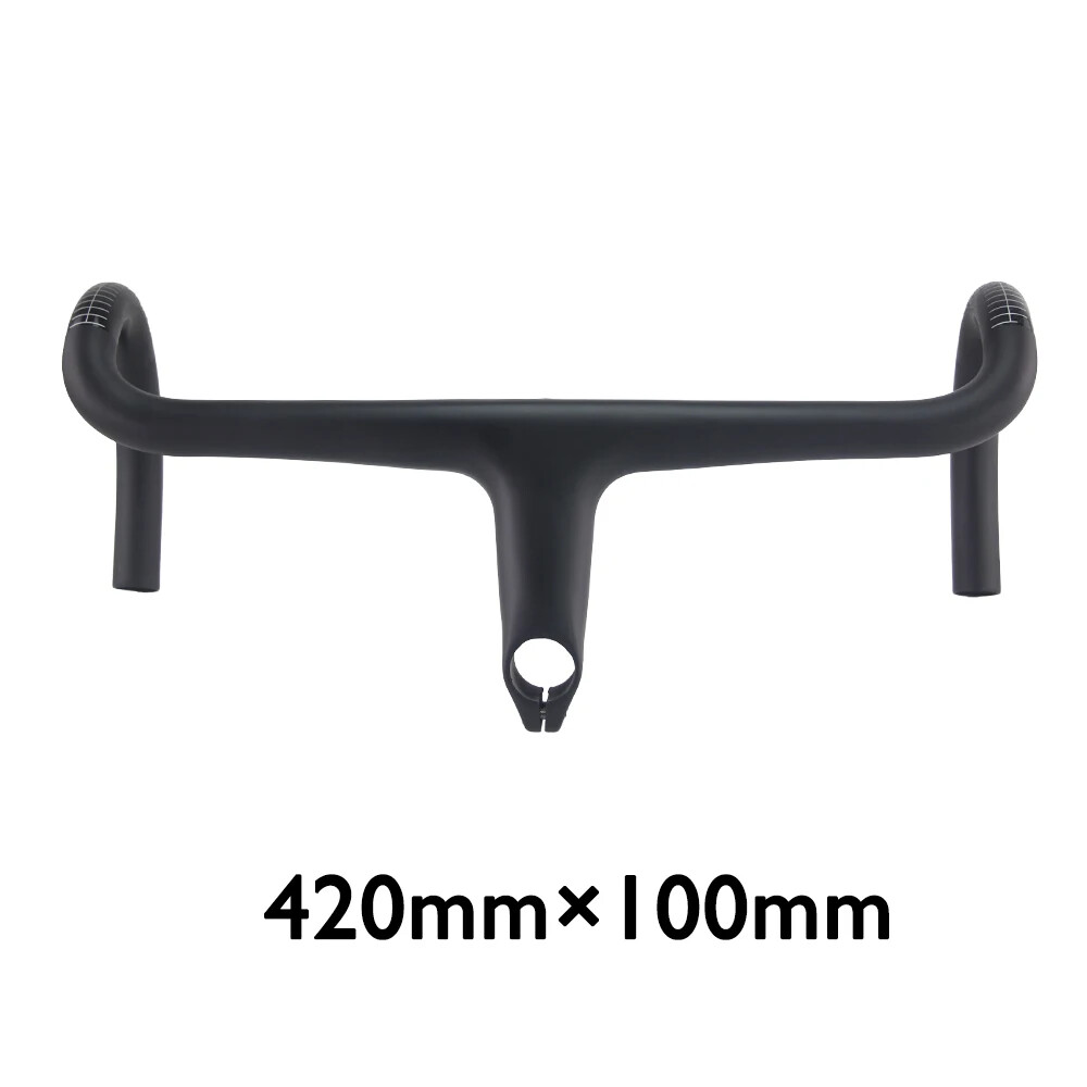Carbon Fiber Road Alpinist Bike Integrated Handlebar Drop 400/420/440mm Length