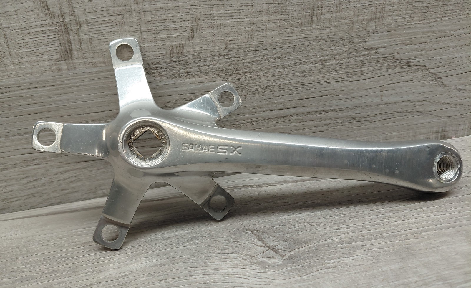 Vintage SR Sakae SX Crankset – Triple – 175 mm 110/74 BCD Square Taper Japan