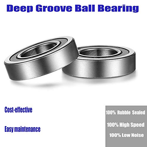 R10-2RS Bearing 5/8″ x 1-3/8″ x 11/32″ Double Rubber Sealed Ball – Model R10-2RS