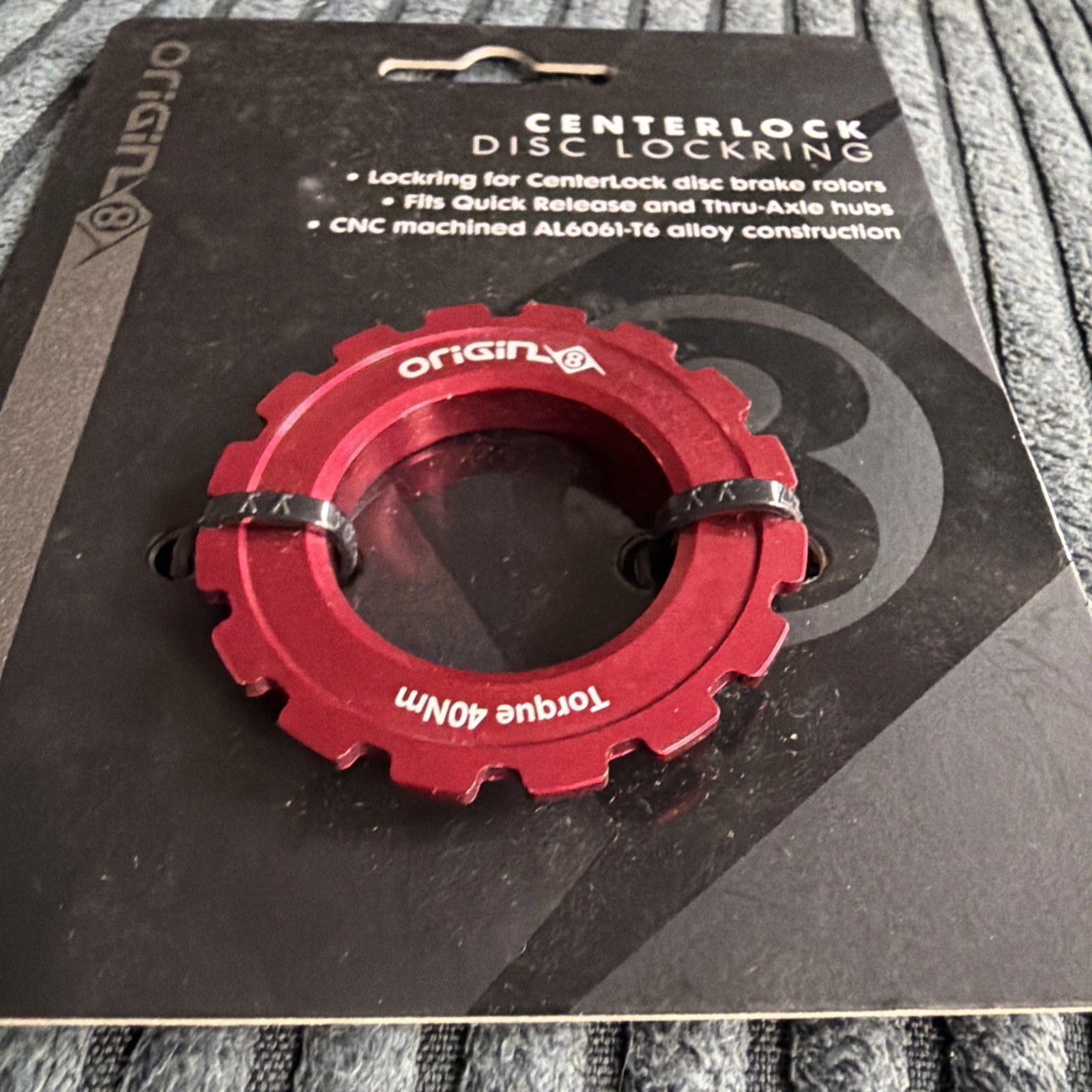 Origin8 CNC Machined AL6061-T6 CenterLock Disc Lockring for Bike & MTB