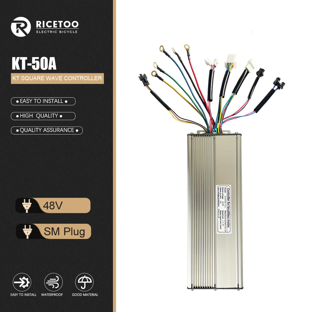 48V 30A 35A 50A E-bike Squarewave Controller for 52V-90V 1000W-3000W Motor