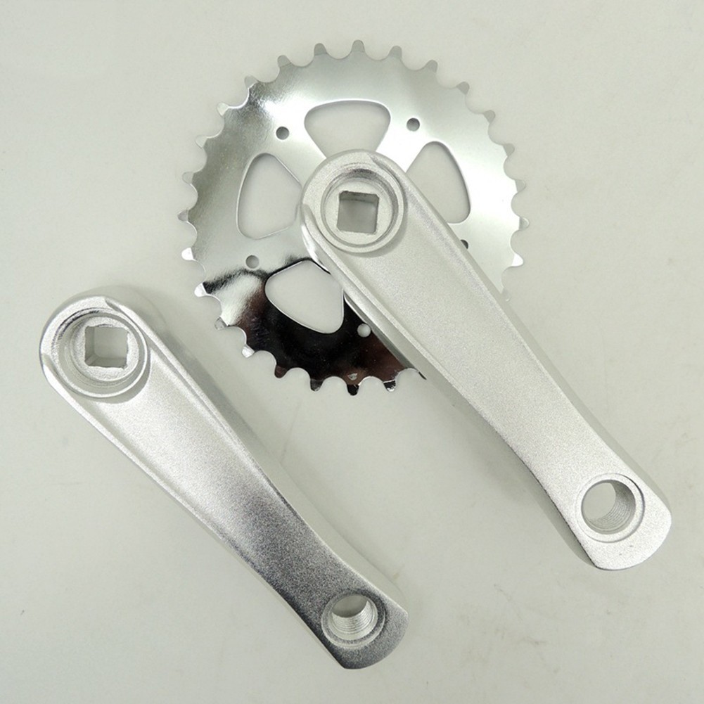 Lightweight Bike Crankset 28T 114mm Aluminum Alloy for Classic Bikes