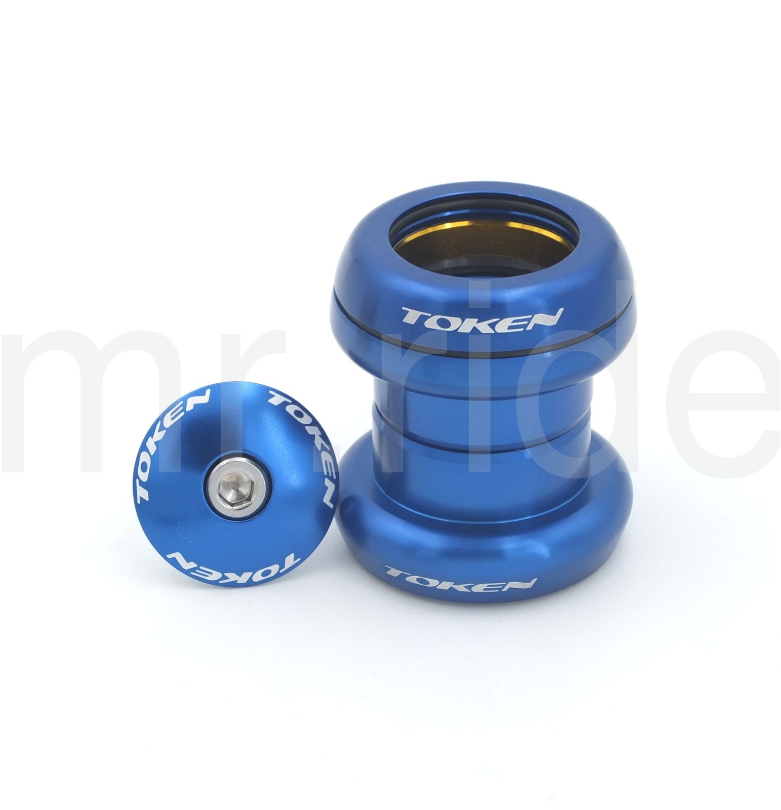 Head set TOKEN «Heggset» TK 060 for 1 1/8″ Blue for integrated + threadless