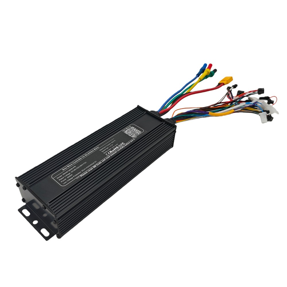 eBike Sine Wave Controller 60A 48V-72V 2000W 3000W 4000W 18MOSFET Electric Bike