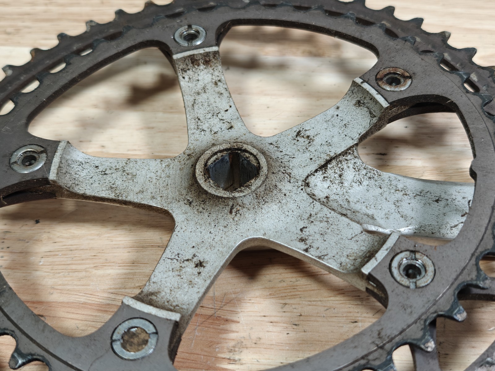 Shimano 600 FC-6207 175mm 52/42T Biopace Crankset 2x / Double