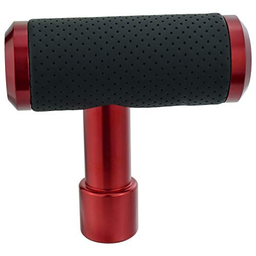 Shifter Knob, Gear Shifting Lever Stick Shift Handle Head Type T Gear Red