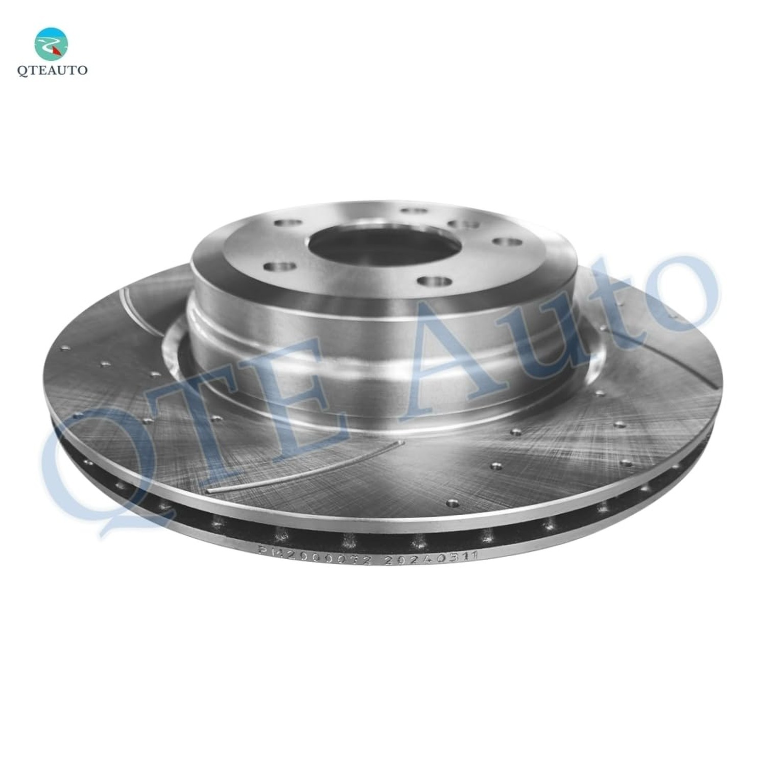 PM Auto Set of 4 Front 348mm-Rear 336mm Drilled Slotted Brake Disc Rotors Com…