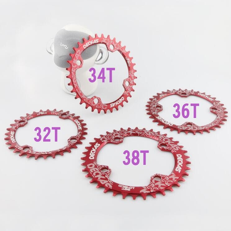 Deckas MTB Mountain Bike 104BCD 32T-52T Narrow Wide Crankset Chainring Tooth