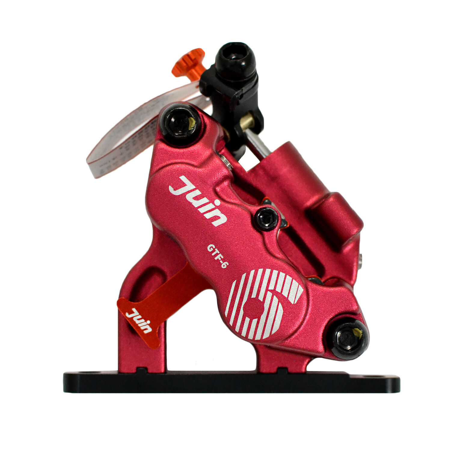 JUIN TECH GTF-6 6 Pistons FlatMount eBike CX Hydraulic Disc Brake Caliper,RD