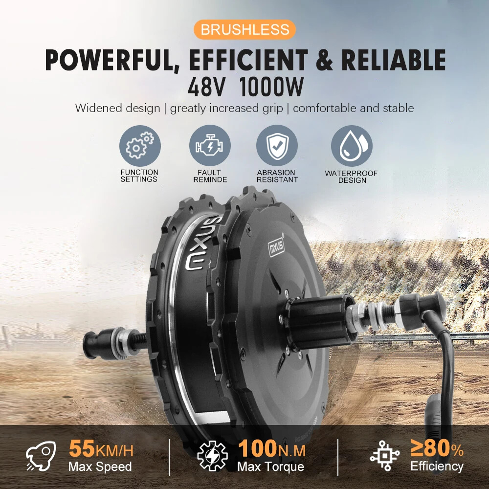48V 750W MTB E-bike Conversion Kit High Speed Brushless Gear Rear Cassette Motor