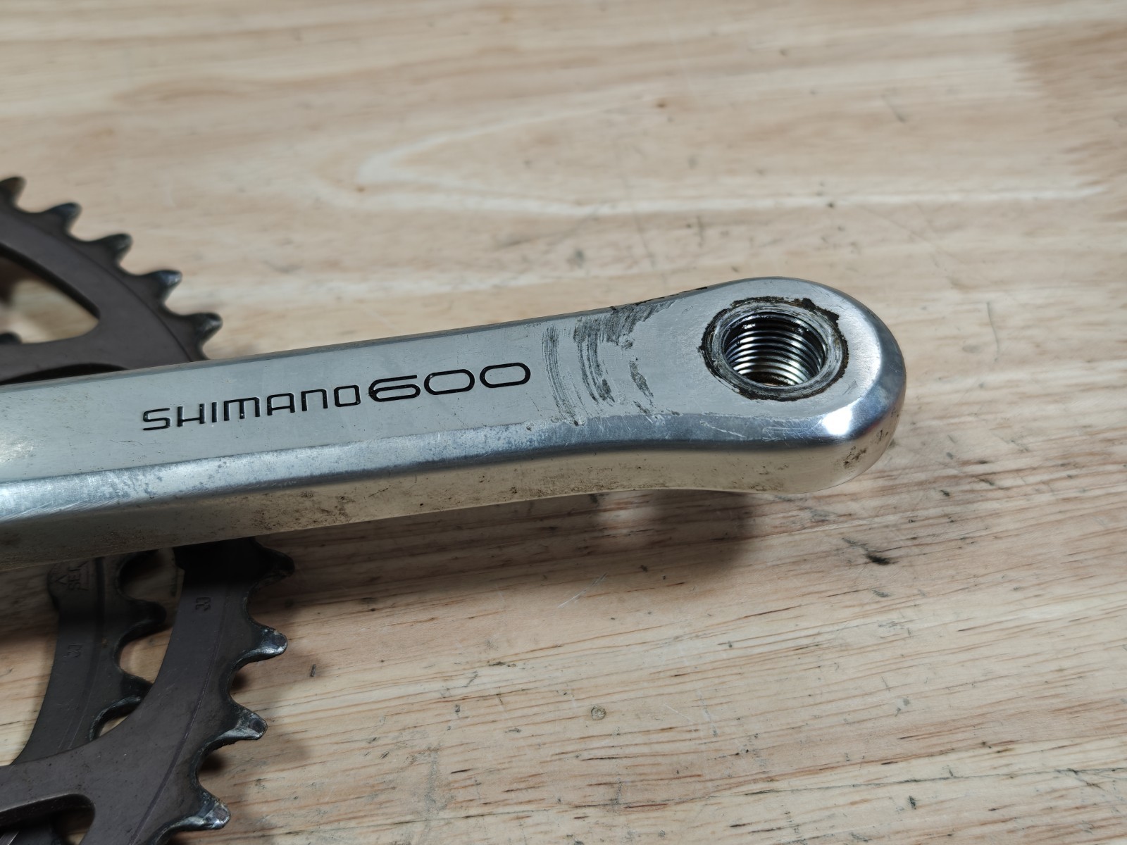 Shimano 600 FC-6207 175mm 52/42T Biopace Crankset 2x / Double