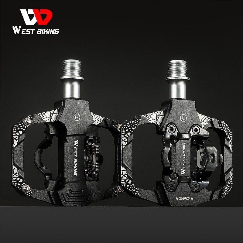 WEST BIKING Aluminum Alloy Bicycle Pedals DU Bearing SPD Bike Clipless Pedals