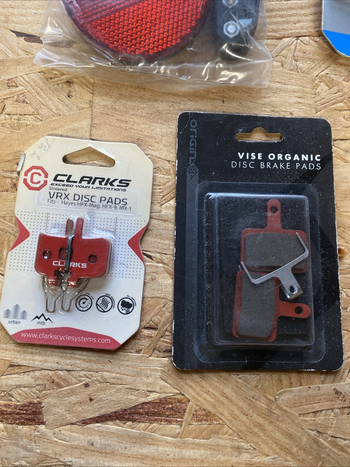 Misc New In Pkg Bicycle Parts Disc Brake Pads, Brake Shoe Set, Reflector, Lever